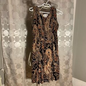 Printed midi dress